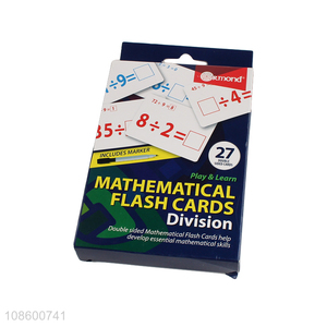 Online wholesale play and learn mathematical flash cards set