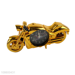 New product motorcycle shaped plastic alarm clock for home decor