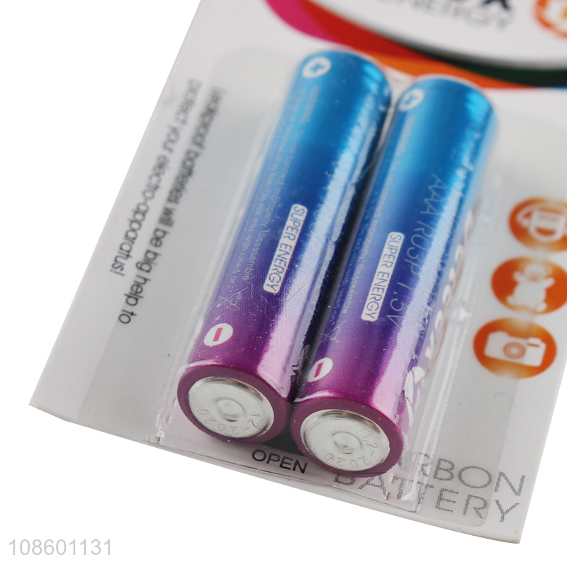 Top quality super energy leakproof batteries carbon batteries