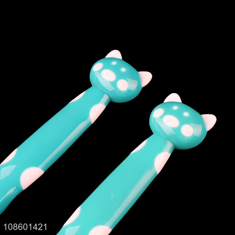 New product silicone soft spoons training feeding spoons for baby