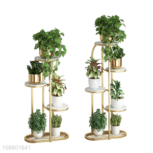 New product marble flower pot stands luxury plant stand set