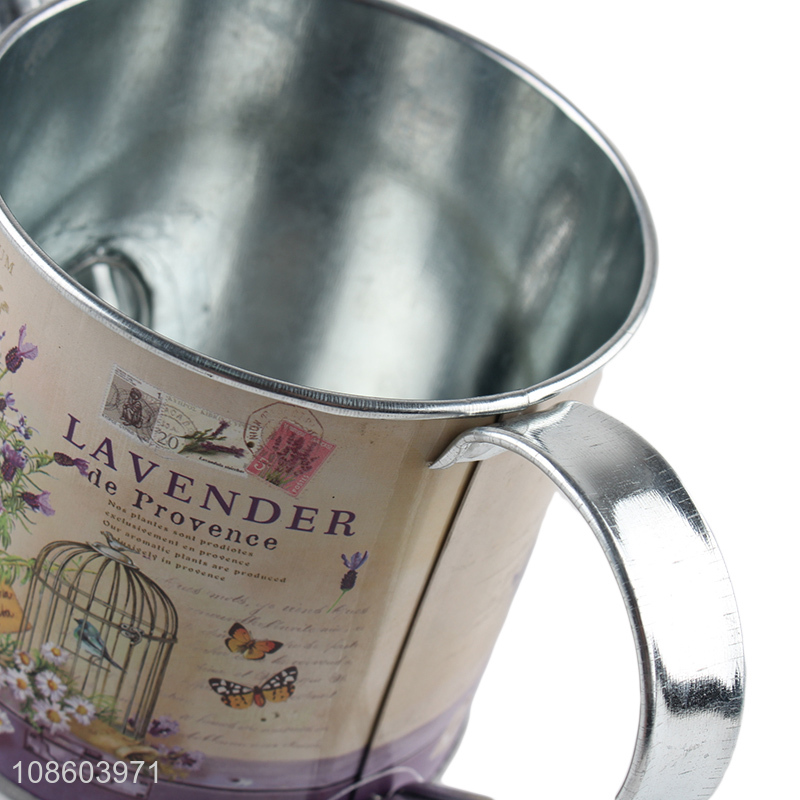Yiwu factory metal flower pot watering can for sale