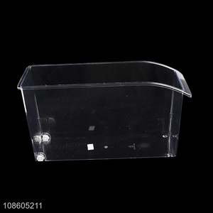 Good quality clear multipurpose plastic storage basket with wheels