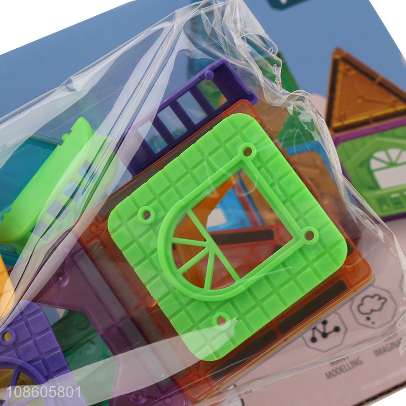 Online wholesale 20pcs magnetic building tiles kids educational toy