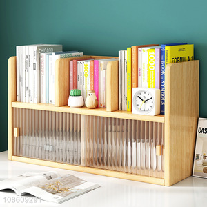 Top quality bedroom desktop book rack storage bookcase for sale