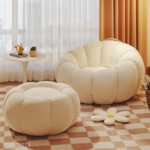Top selling living room pumpkin shape sofa for household