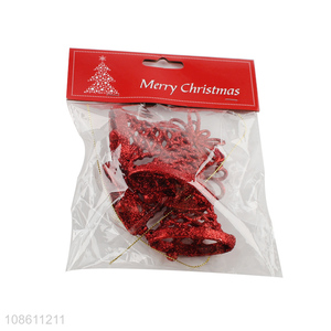 Good selling red christmas hanging ornaments bell for decoration