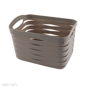 New product multi-use plastic storage basket hollowed-out laundry basket