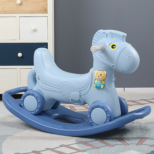 Best selling 2-in-1 toddlers rocking horse HDPE material ride on toy