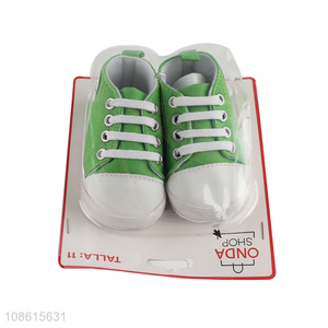 Good quality green fashion baby casual shoes for outdoor