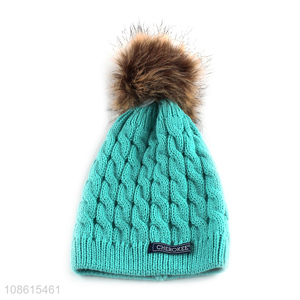 High quality thickened girls beanies hat for winter