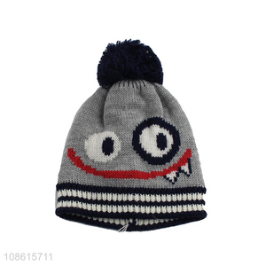 Good selling cartoon comfortable winter baby hats wholesale