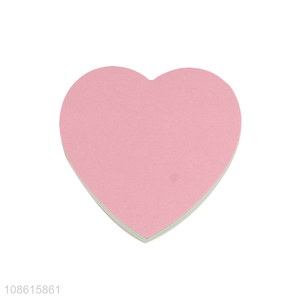 Wholesale heart shaped sticky notes post-it notes school office stationery