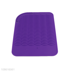 Good price heat resistant silicone pad for curling iron hair straightener