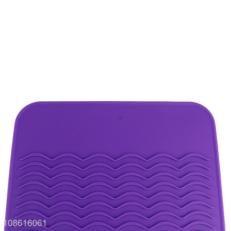 Good price heat resistant silicone pad for curling iron hair straightener