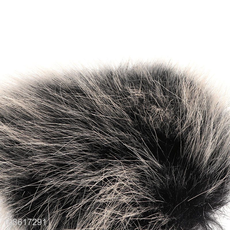 Wholesale winter faux rabbit fur earmuffs outdoor plush ear warmer