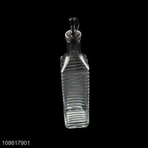 Low price transparent glass storage jar bottle oil bottle
