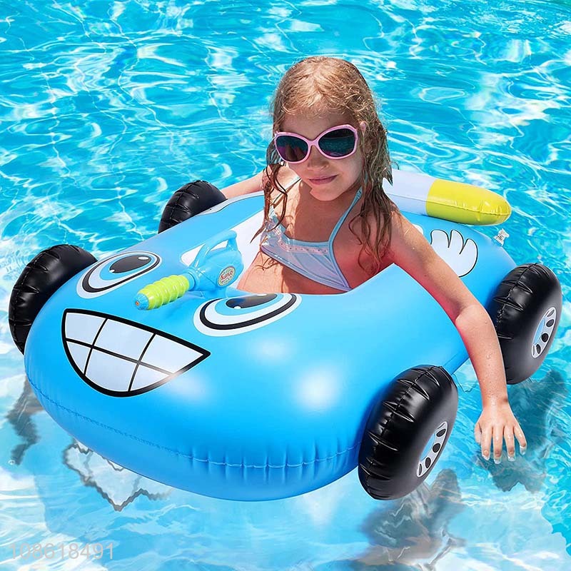 Good selling inflatable water boat pool float with dquirt gun