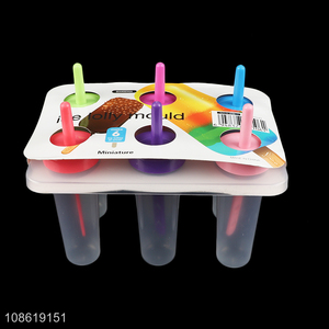 Good price 6-cavity plastic ice pop moulds ice lolly maker wholesale
