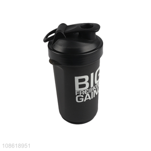 New product 700ml 3-layered plastic protein shaker bottle sports water bottle