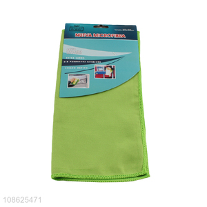 China products square microfiber cloth car cleaning towel