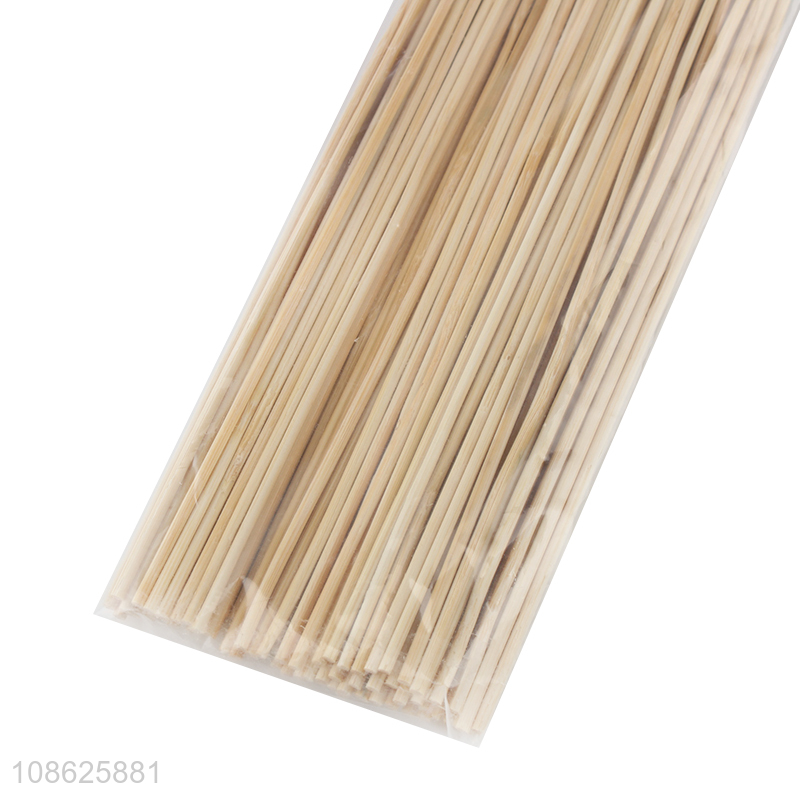Wholesale 90pcs disposable bamboo sticks natural bamboo skewers
