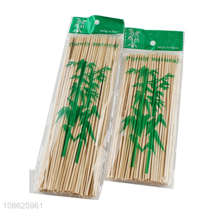 Good quality 80pcs eco-friendly bamboo sticks bbq bamboo skewer