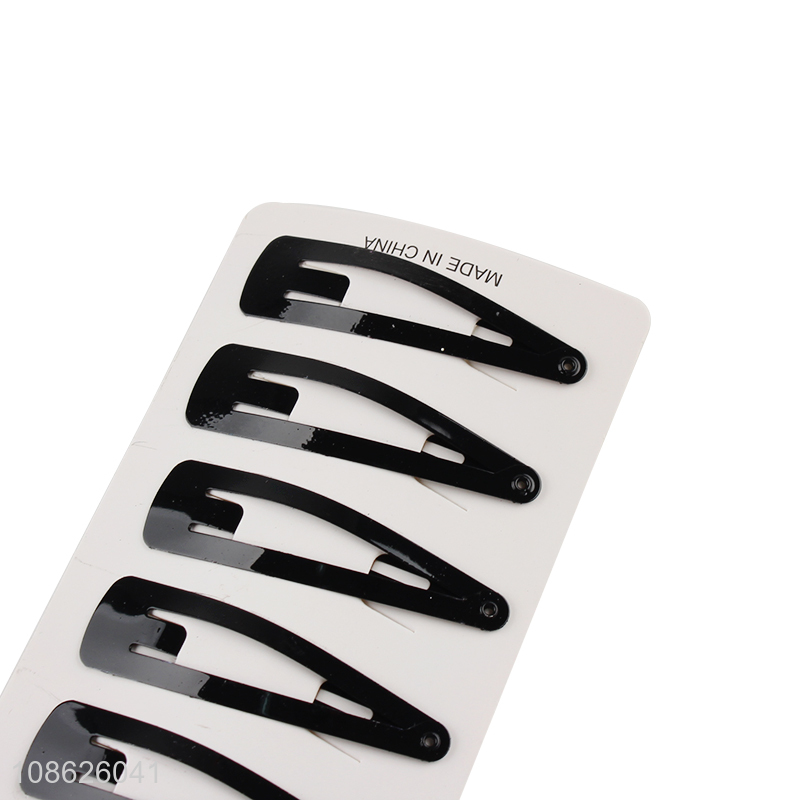 Low price 6pcs BB hair clips metal side clips for women