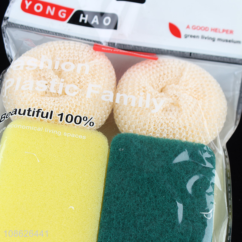 Yiwu market kitchen supplies cleaning sponge cleaning kit