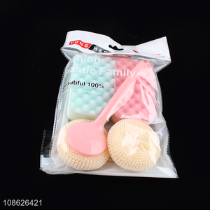 Factory supply household plastic kitchen cleaning kit for sale