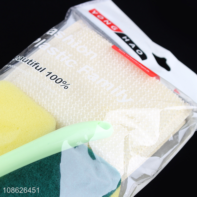 Low price household kitchen cleaning kit cleaning sponge kit