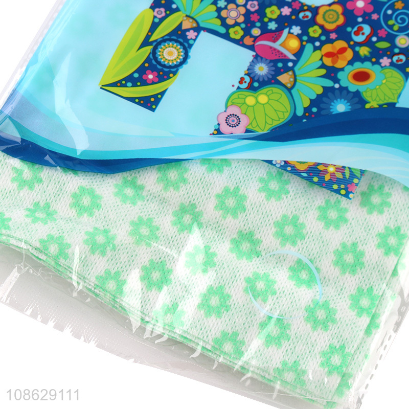 Wholesale non-woven dish cloth disposable kitchen cleaning cloth