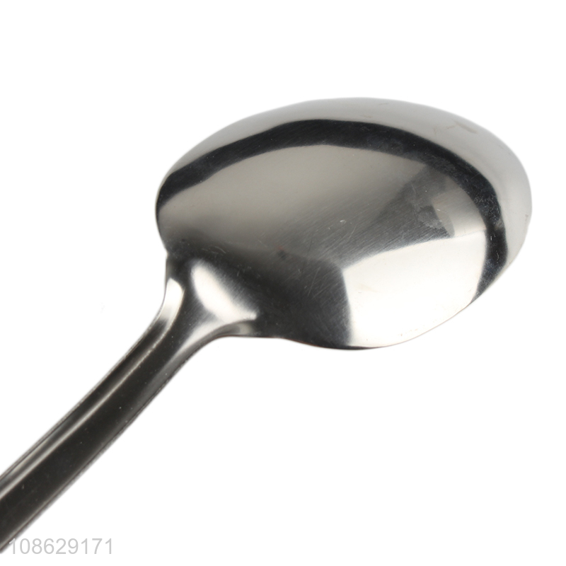New poduct stainless steel rice spoon with straw fiber handle