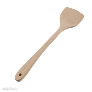 Good price natural wooden spatula turner kitchen spatula for cooking