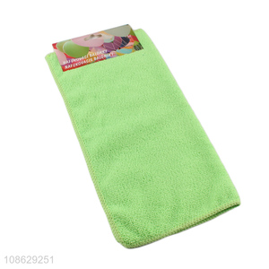 Low price super absorbent microfiber cleaning cloths for home kitchen