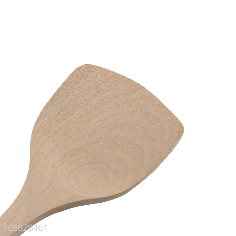 Good price natural wooden spatula turner kitchen spatula for cooking