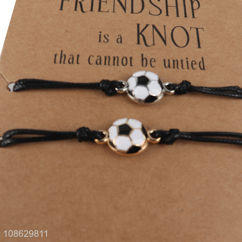 China products decorative couple friendship alloy bracelet for sale
