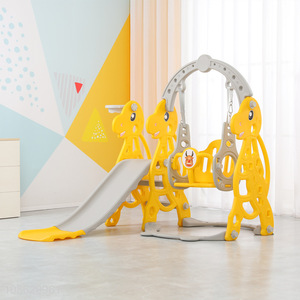 Top selling indoor playground baby slide swing set wholesale
