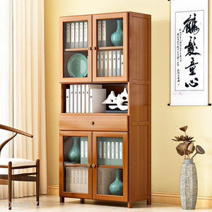 Good quality dust-proof multi-layer simple bookcase storage cabinet