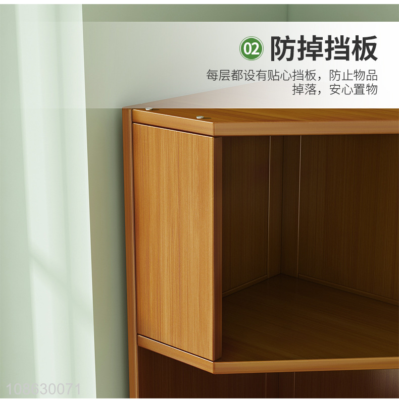 Low price corner bookshelf floor-to-ceiling bookcase for sale