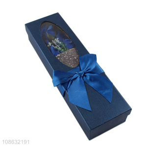 Hot selling artificial flower soap rose flower for gift box packaging