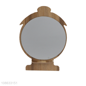 Good quality wooden desktop makeup mirror cosmetic mirror for sale