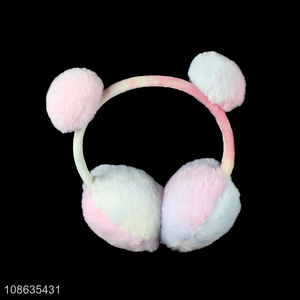 China wholesale colourful winter plush soft earmuffs