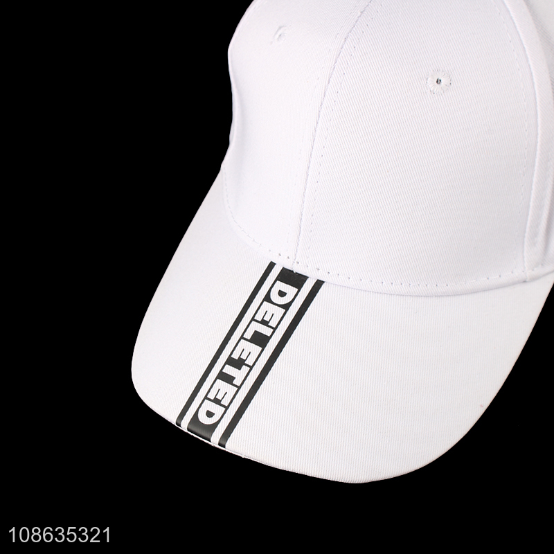 Most popular white adjustable sports baseball hat cap
