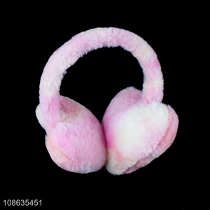 China products heart shape winter plush warm earmuffs