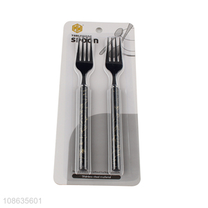 Hot selling 2pcs stainless steel forks metal table forks