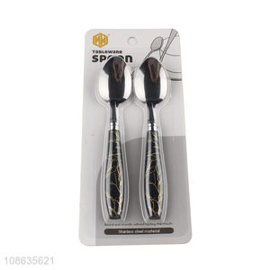 Hot sale 2pcs stainless steel spoons stainless steel flatware