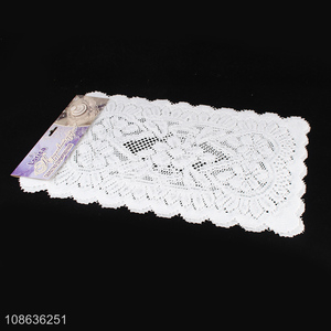 Hot selling desktop decoration rectangle lace place mats