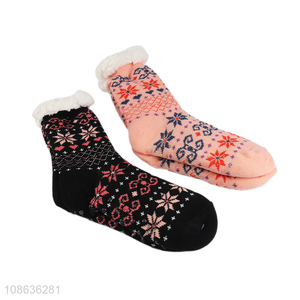 Hot selling winter warm anti-slip floor socks indoor socks