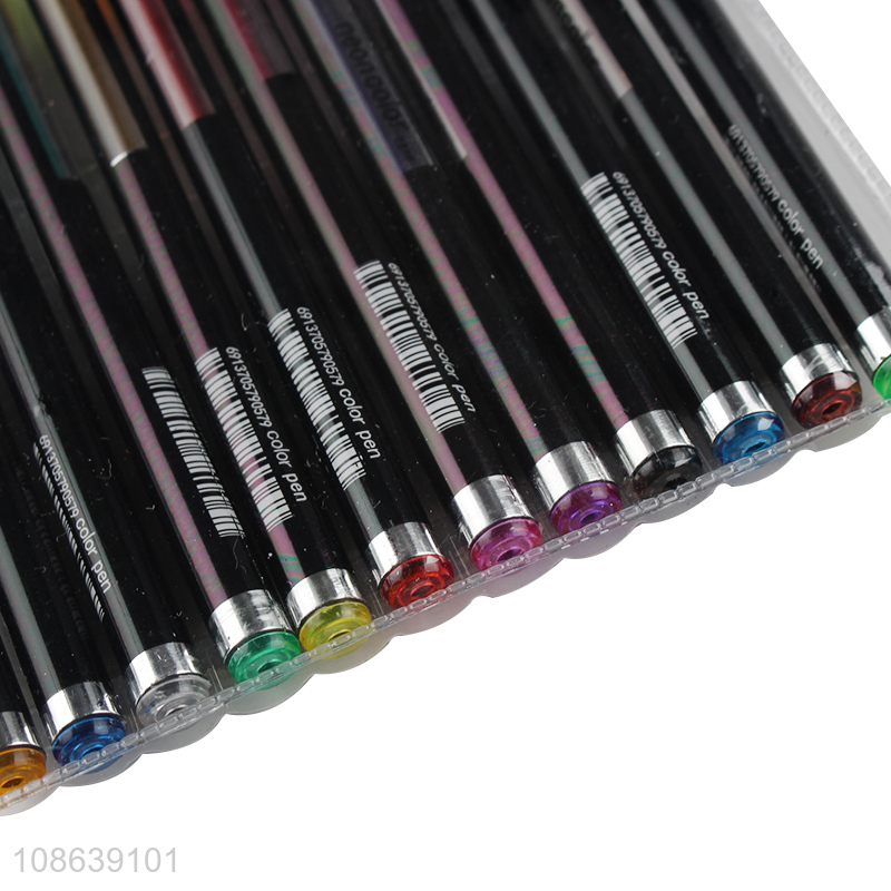 China factory 12pcs painting tool color pen for stationery